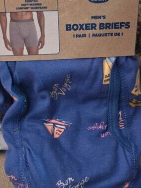 Blue Boxer Briefs with Sailboat Design-Men's Old Navy Sz Xxl
